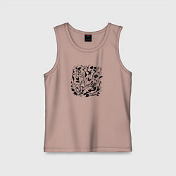 Детская майка Абстрактные природные узоры