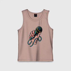 Детская майка Микрофон в руке