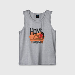 Детская майка Девушка дома