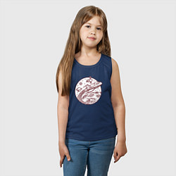 Майка детская хлопок Космический шаттл, цвет: тёмно-синий — фото 2