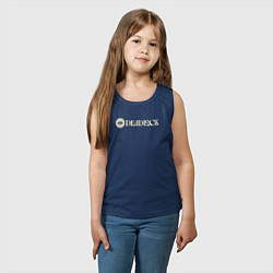 Майка детская хлопок Deadlock original logo, цвет: тёмно-синий — фото 2