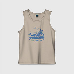 Детская майка Енот лежит на диване и чилит