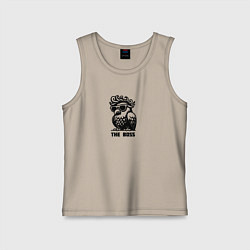 Детская майка Крутой голубь в очках и надпись - The Boss