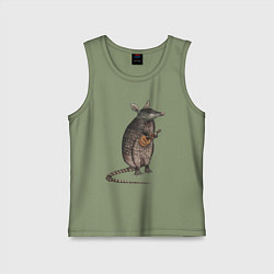 Детская майка Броненосец с укулеле