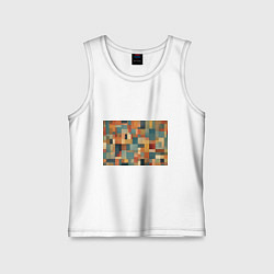 Майка детская хлопок Inspired by Paul Klee, цвет: белый