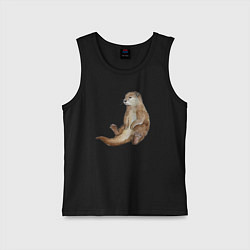 Детская майка Выдра сидит