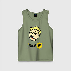 Детская майка Vault boy - covid 19