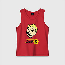 Детская майка Vault boy - covid 19