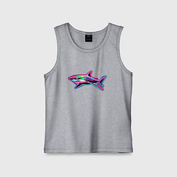 Детская майка Светящаяся акула