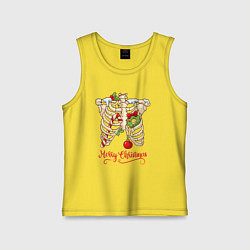 Детская майка Merry Christmas - skeleton