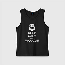 Детская майка Warhammer keep calm and waaagh