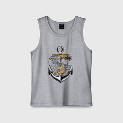 Детская майка Скелетик серфер