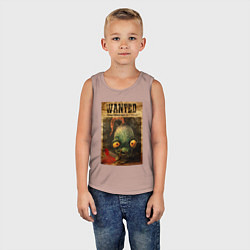 Майка детская хлопок Oddworld - wanted, цвет: пыльно-розовый — фото 2