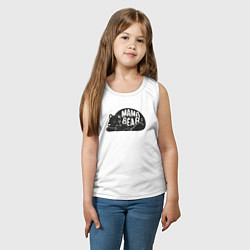 Майка детская хлопок Мама медведица и медвежонок, цвет: белый — фото 2