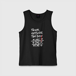 Детская майка Мысли нестандартно