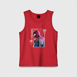 Майка детская хлопок Spider-man, цвет: красный