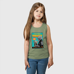 Майка детская хлопок Mandalorian - Din Djarin, цвет: авокадо — фото 2