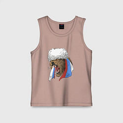 Детская майка Русский медведь арт