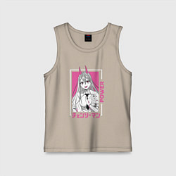 Детская майка Человек-бензопила Пауэр каваи