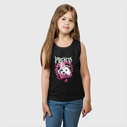 Майка детская хлопок Человек-бензопила Почита бензопила, цвет: черный — фото 2