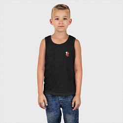 Майка детская хлопок Божья коровка маленькая, цвет: черный — фото 2