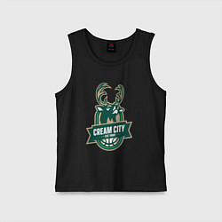 Детская майка Milwaukee Bucks cream city