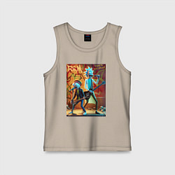 Детская майка Punk rock - Rick and Morty