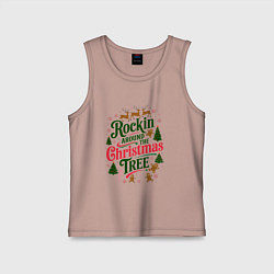 Детская майка Новогодняя атмосфера rockin around the christmas t
