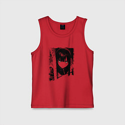 Детская майка Девушка с блеклым взглядом