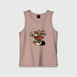 Детская майка Богатырь с мечом