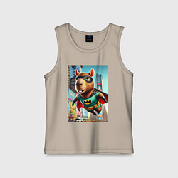 Детская майка Бэткапи летит над улицей Нью-Йорка