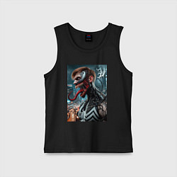 Детская майка Превращение Эдди в Венома - нейроарт фантазия