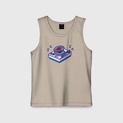 Детская майка Музыкальный виниловый проигрыватель