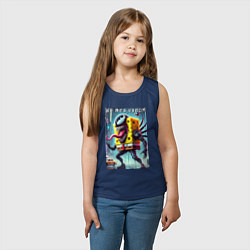 Майка детская хлопок Bob-Venom - cyberpunk, цвет: тёмно-синий — фото 2