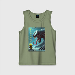 Детская майка Baby and Symbiote - we are a Venom meme