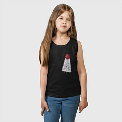 Майка детская хлопок Печать космодесантника, цвет: черный — фото 2