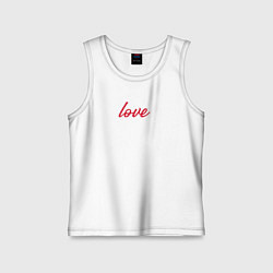 Детская майка Love для маленького красного сердца