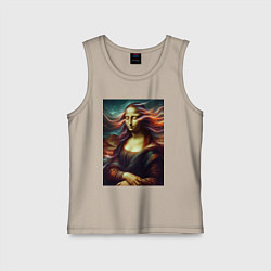 Детская майка Мона Лиза закрыла глаза