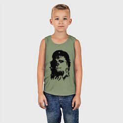 Майка детская хлопок Star wars - Chewie Guevara, цвет: авокадо — фото 2