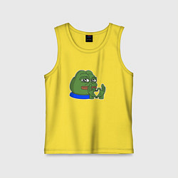 Детская майка Пепе делает сердечко