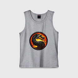 Детская майка Mortal kombat dragon logo