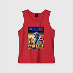 Детская майка Sonic and his team - movie