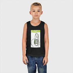 Майка детская хлопок Ходим парой, цвет: черный — фото 2