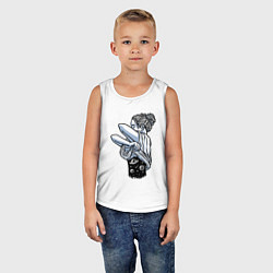 Майка детская хлопок Космическая красотка, цвет: белый — фото 2