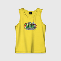 Детская майка Зомби и растения