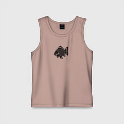 Детская майка Декоративная татуировка рыбы