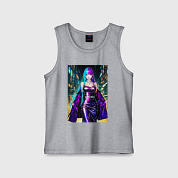 Майка детская хлопок Девушка поп идол, цвет: меланж