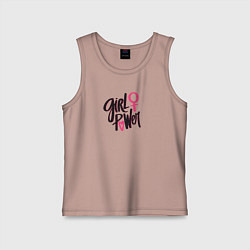 Детская майка Girl power black and pink