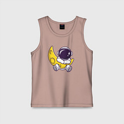 Детская майка Космонавт и месяц