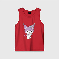 Детская майка Куроми с цветочками